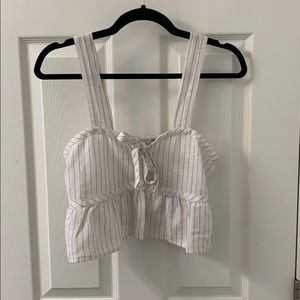 American eagle pin stripe tank top